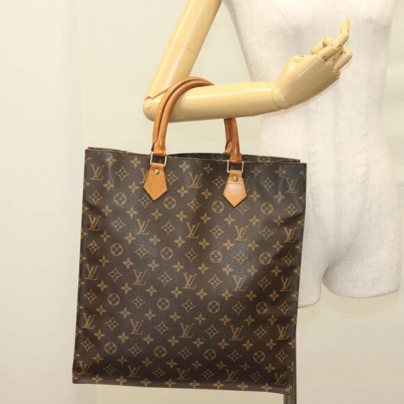LOUIS VUITTON Monogram Sac Plat Hand Bag - Picture 1 of 15